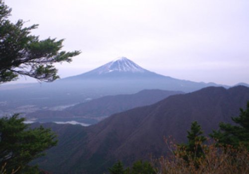 大石峠から望む富士山